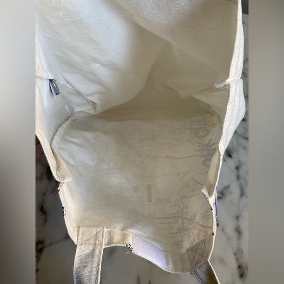 Like new NYC Metro Map Canvas tote with Velcro closure - Picture 5 of 6